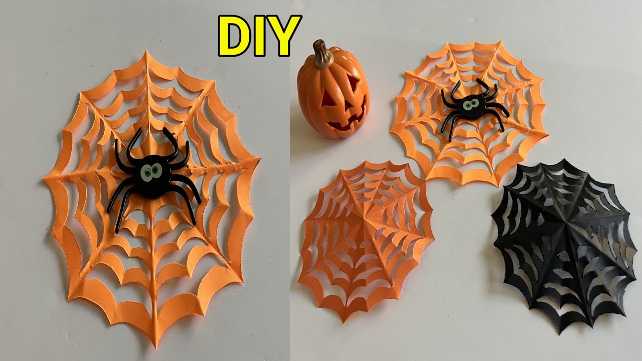 How to make Paper Spider /Halloween Decoration/DIY Spider /Paper