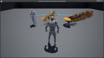 UE4 Niagara Mesh morphing Example