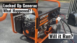 Seized Generac Generator  Will It Run and Make Power?