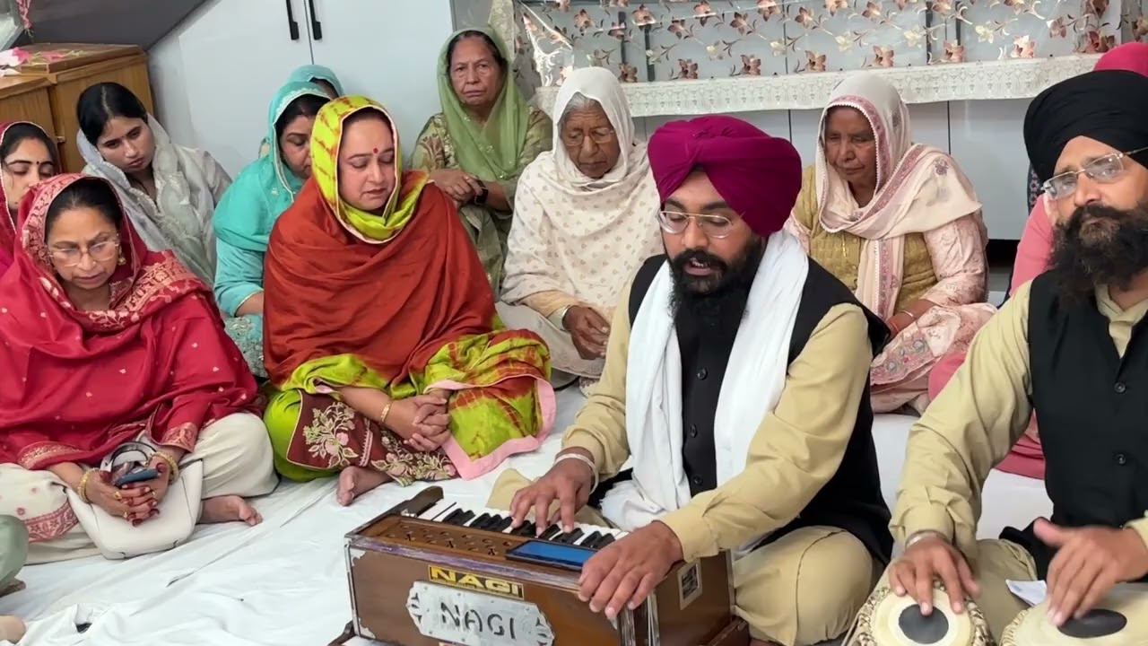 सुखमनी साहिब का पाठ हर्षदीप की शादी पर