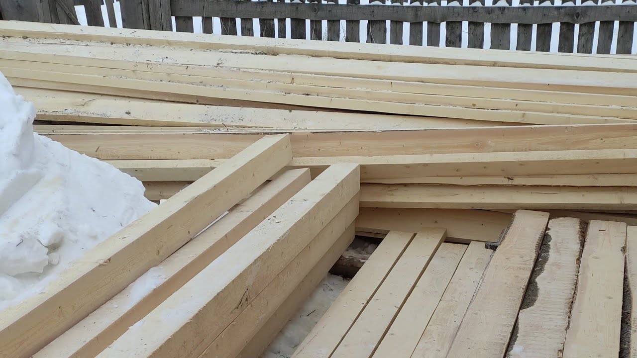 Заготовка пиломатериалов для нового дома