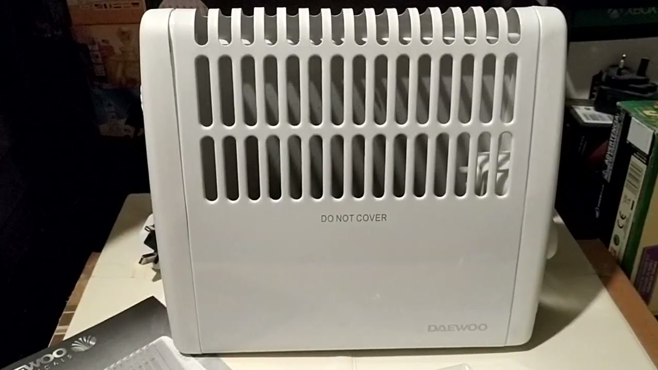 DAEWOO ELECTRICALS 450W MINI CONVECTOR HEATER Model: HEA1439 Box Contents  12.02.23 - YouTube