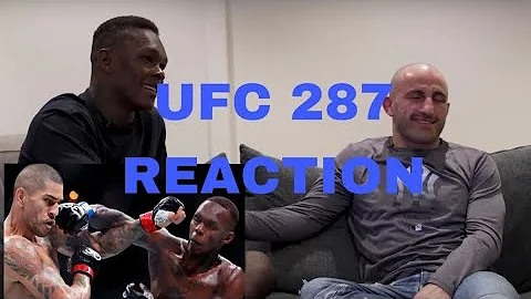 Alexander Volkanovski Reacts to INSANE IsraelAdesanya KO at UFC 287