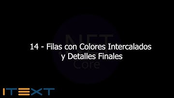 14 - Filas con Color Intercalado y Detalles Finales [iTextSharp PDF .NetCore MVC]
