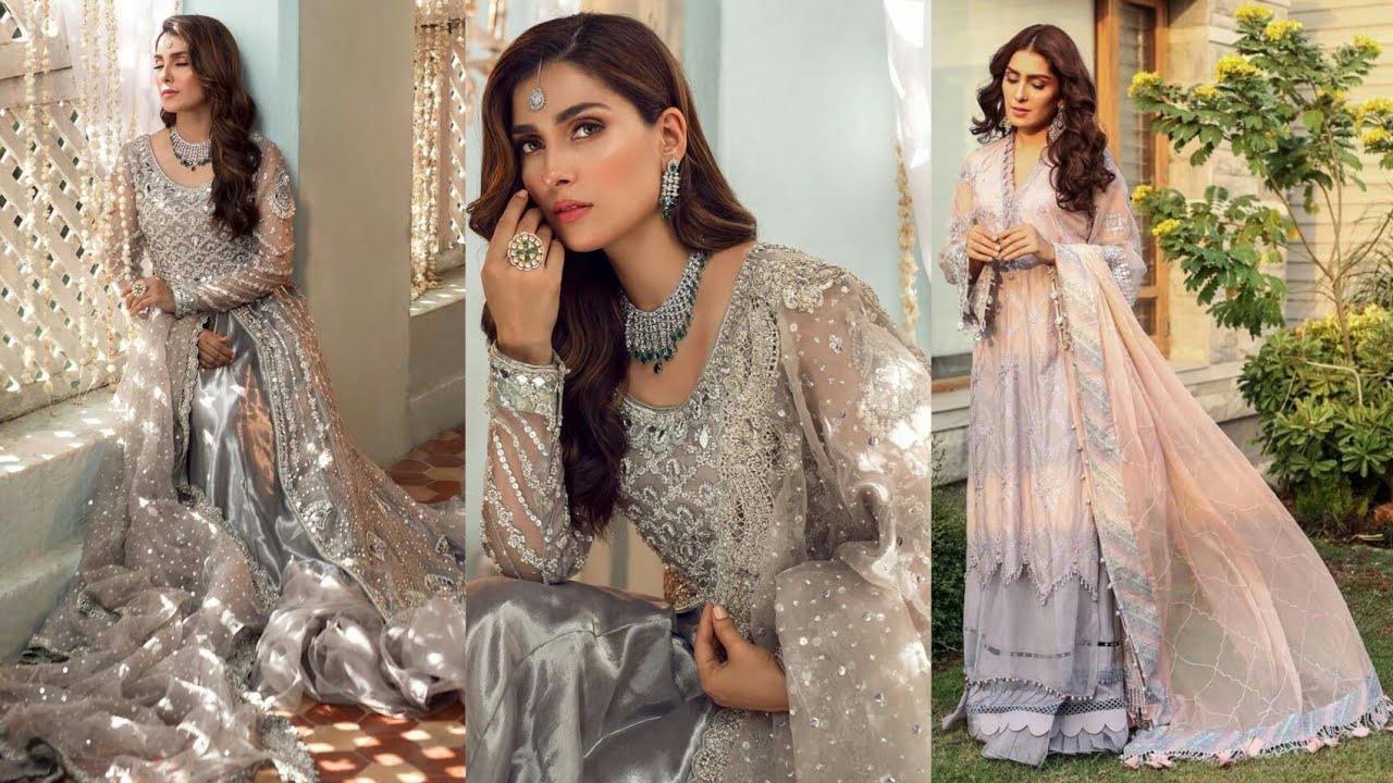 Ayeza Khan Gorgeous Outfit By Maria.B 