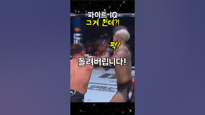챈친놈 마이클 챈들러 파이트 아이큐가 빛나던 순간