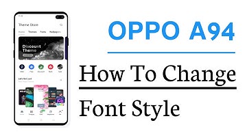 OPPO A94 How To Change Font Style ! Font Changer