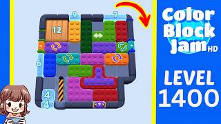 Color Block Jam Level 1400 Solution Walkthrough