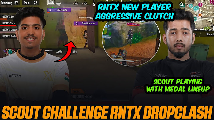 SCOUT Challenge RNTX Dropclash🥵 RNTX New Player SASUKE Clutch🔥 NinjaJOD & Sarang | Team Xspark