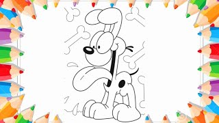 OIDE GARFIELD coloring page from the Garfield movie , educational video for toddlers and kids OIDE GARFIELD coloring page from the Garfield movie , educational video for toddlers and kids