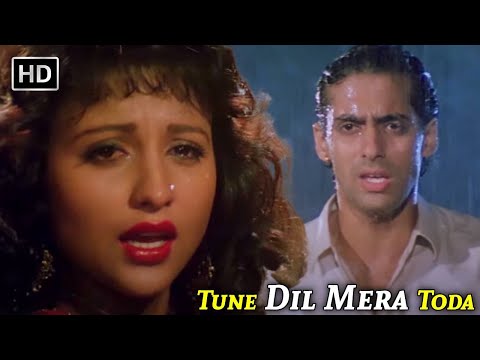 Salman Khan & Chandni Sad Song | Tune Dil Mera Toda | Sanam Bewafa (1991) | 90s Hindi Songs