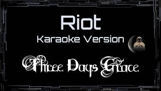 Three Days Grace • Riot (CC Karaoke / Instrumental) [UVR/SAM]