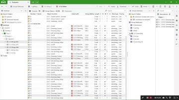 Presentation Scenario by KNX system using ETS6 and KNX Virtual