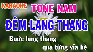 Đêm Thang Lang Karaoke Tone Nam Nhạc Sống - Phối Mới Dễ Hát - Nhật Nguyễn