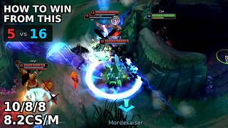 HOW TO WIN FROM BEHIND WITH ZED JUNGLE VS UDYR Educational Zed Jungle Gold To Master#27