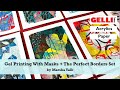 Gel printing with masks and the gelli arts perfect borders set by marsha valk