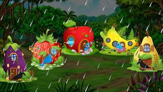 चिड़िया का FRUIT का घर | barish ki kahani | chidiya wala cartoon | chidiya ki kahani |Hindi cartoon