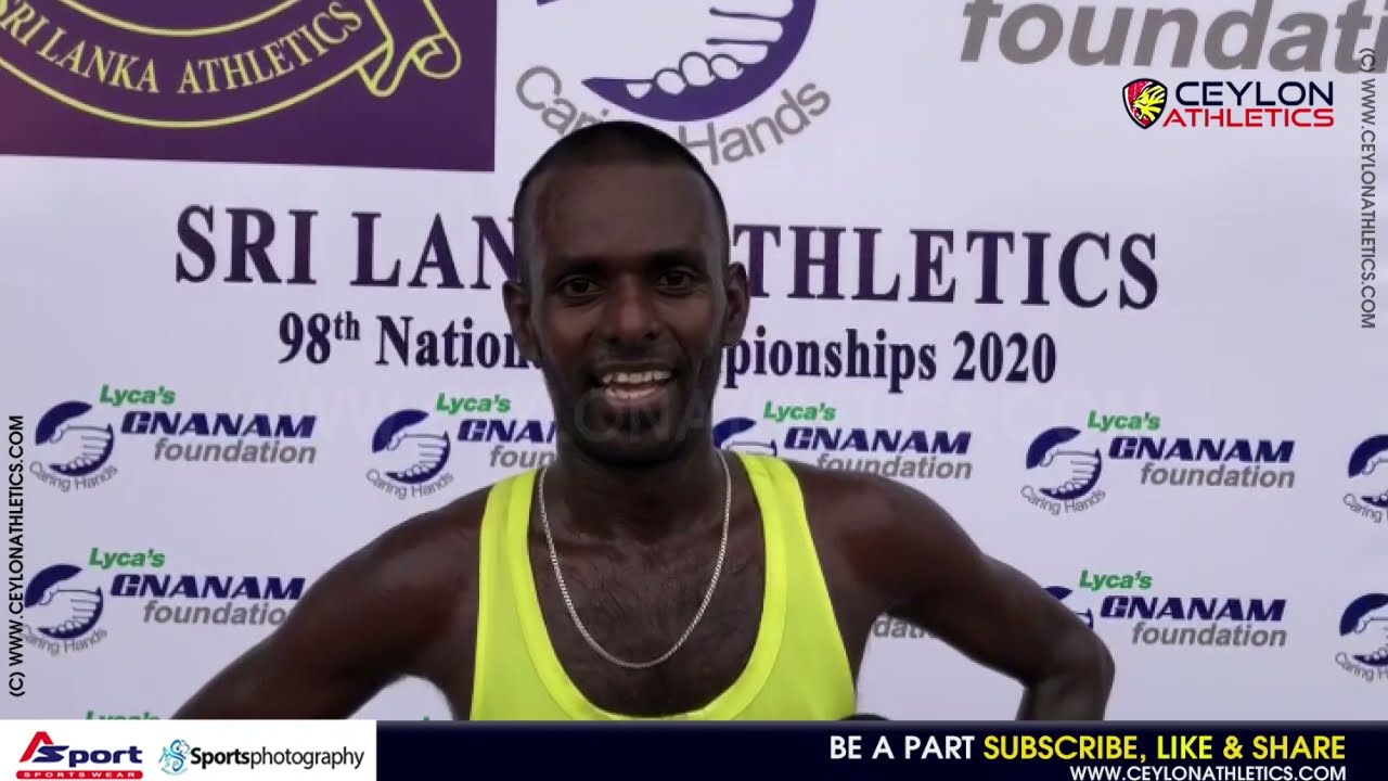 RMS Pushpakumara GOLD   5000m   National Athletics Championships 2020~1