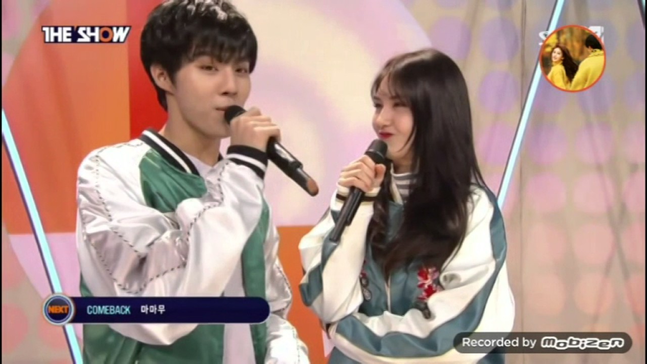161115 SBS The Show Somi+Wooshin MC cut