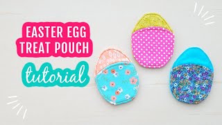 Easter Egg Treat Pouch Tutorial #sewingtutorial #easteregg #eastercrafts