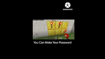 How To Make Password Door In Minecraft #shorts #minecraft