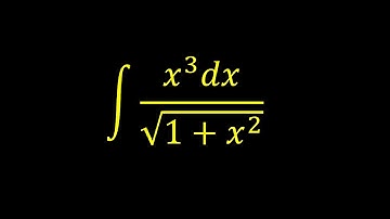 Integral of x^3/sqrt(1+x^2) - Integral example