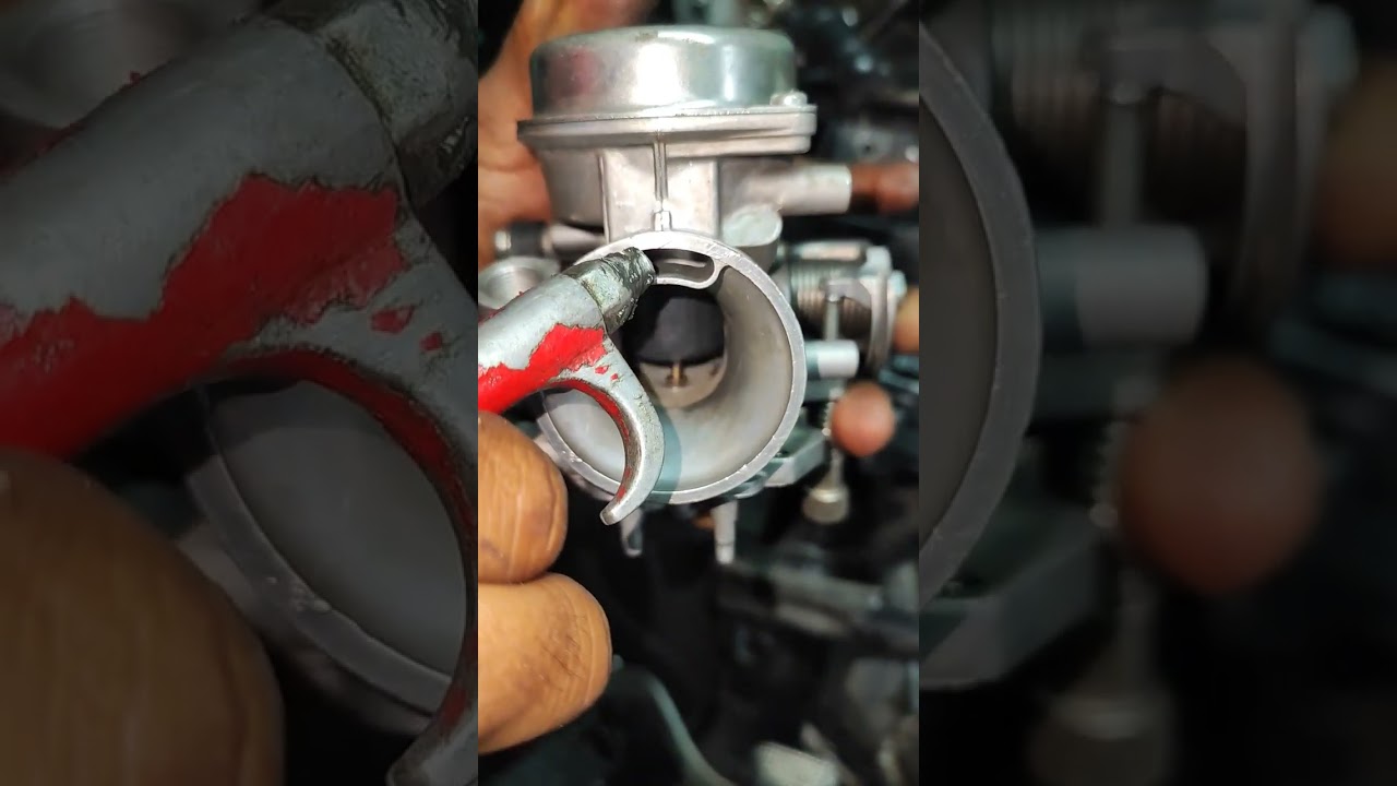 mira como trabaja un diafragma en el carburador. 