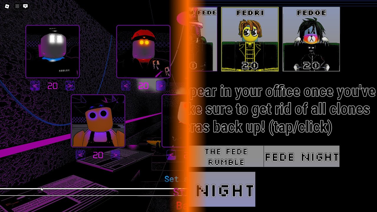[Five nights at Roblox 2] + [The Realm of Fede]: 7/20 +  Fede Night