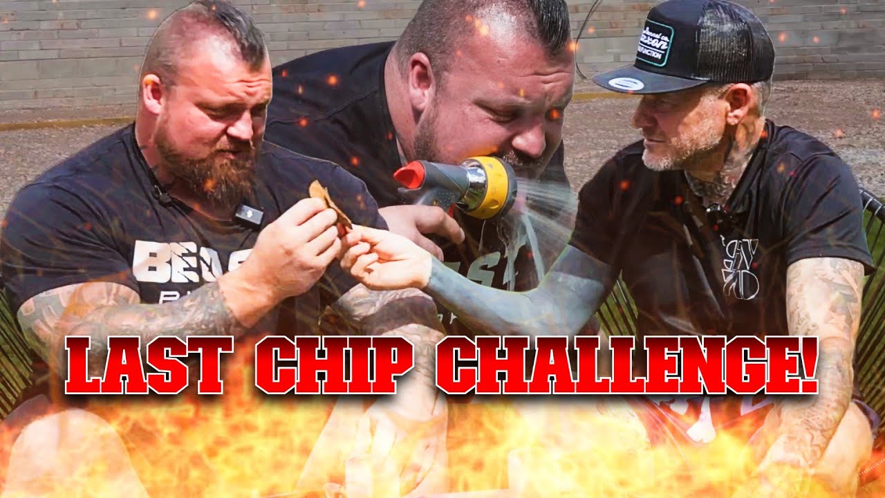 Eddie Hall and Mathew Pritchard Last Chip Challenge