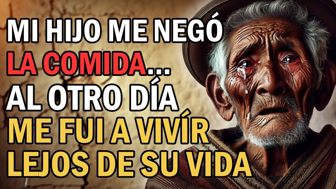 Su hijo dijo: Ya no soporto darte de comer, papá” ... al día siguiente el anciano se marchó