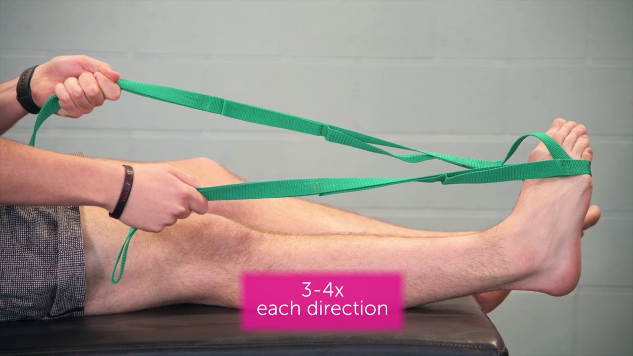 Range of motion exercises for your ankles to increase ankle strength 