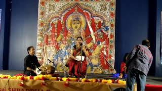 Prashanta playing mardala for smt arati mishra