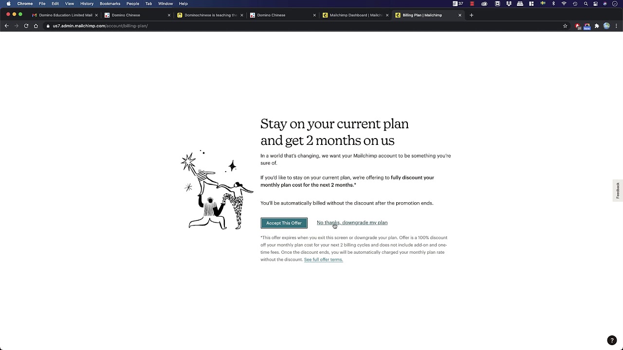 Mailchimp cancel subscription