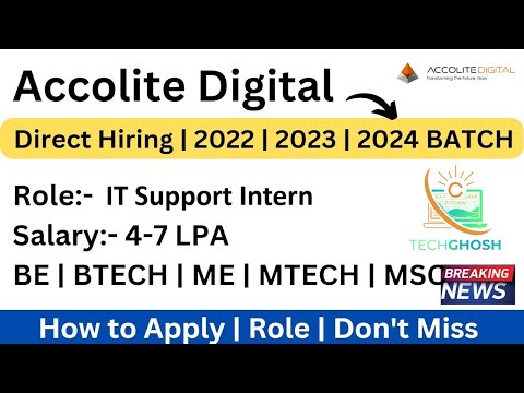 Accolite Digital Off Campus Drive freshers |2023, 2024 | How to Apply | 4-7 LPA Salary | Apply Now