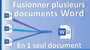 Fusionner plusieurs documents Word en un seul document – Tutoriel Microsoft Word