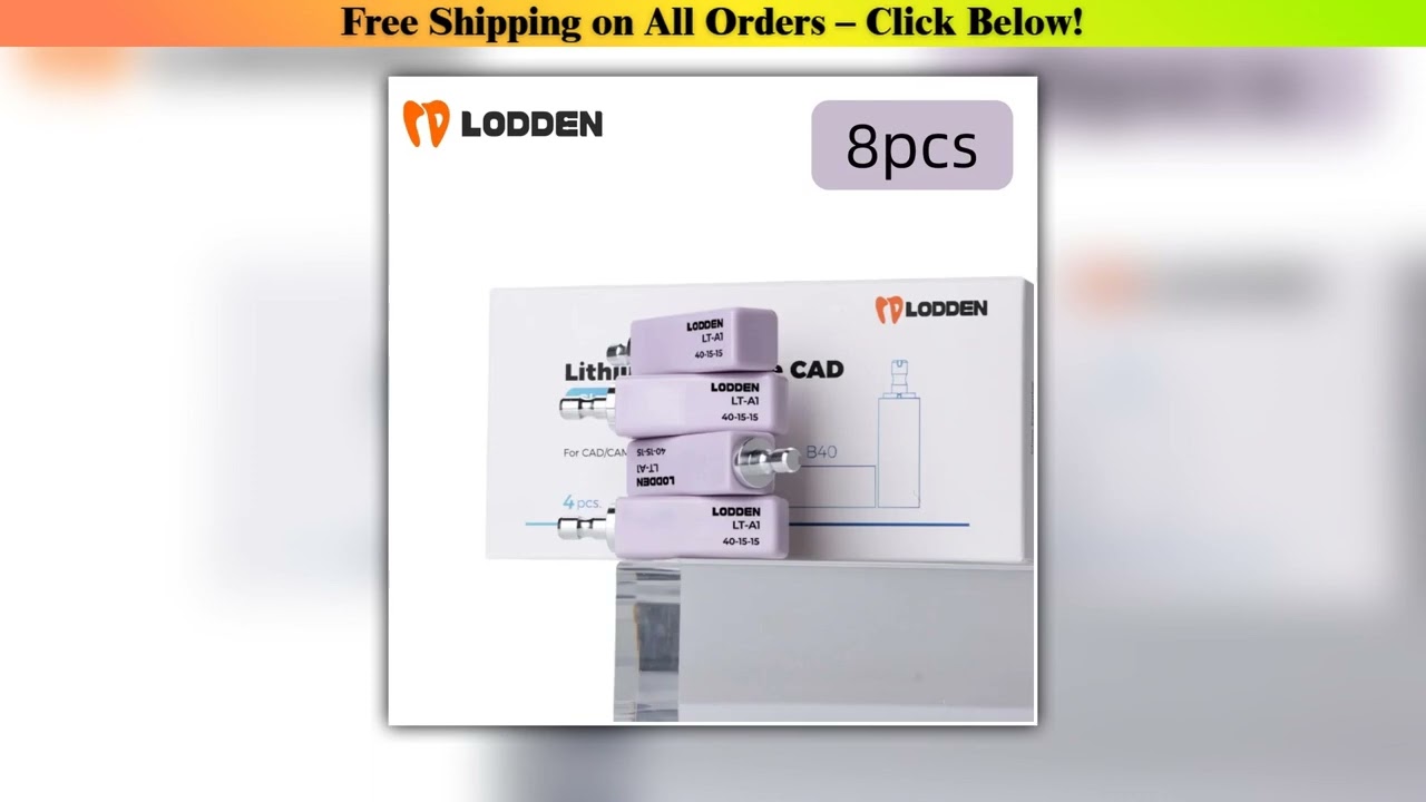 8PCS Lodden Lithium Disilicate B40 Dental Lab Glass-matrix Ceramics Block Chairside Restoration
