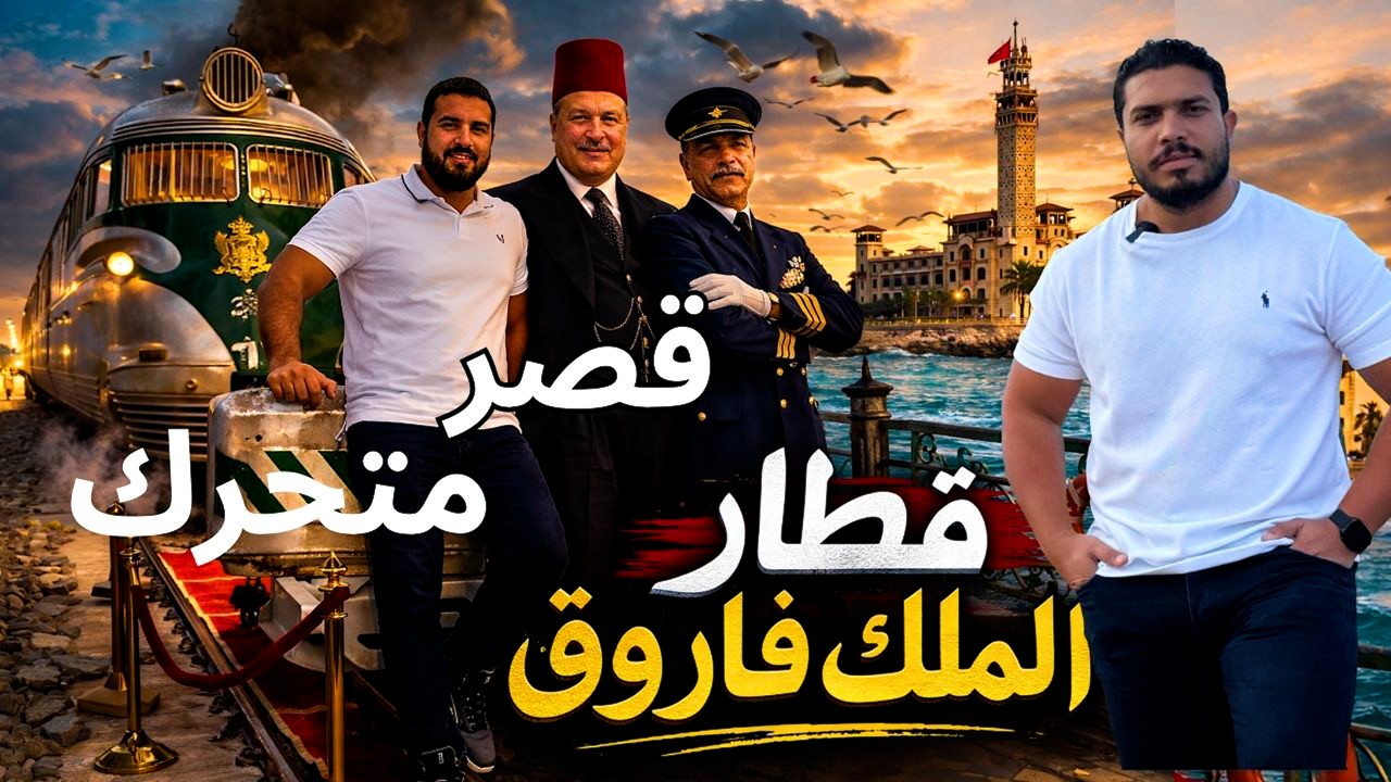 أسرار قطار الملك فاروق | قصر متحرك غرفة نوم ومطابخ وحمامات وغرف موسيقى.. ايه اللي حصل في المنتزه ده؟
