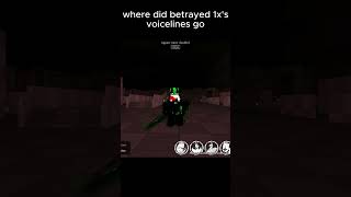What happened to Betrayed 1xs vocal cords #forsaken #shorts #roblox #memes