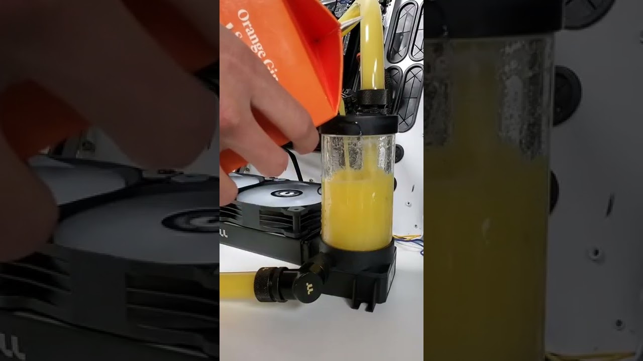 using orange juice in a liquid cooled PC 