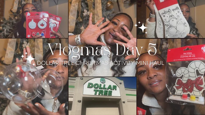 Vlogmas day 5 | Dollar Tree Christmas Activity Mini Haul
