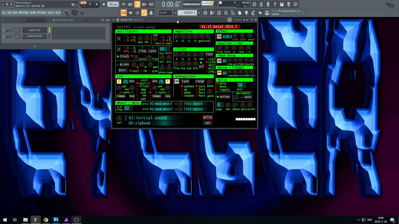 Synth1 - Filter Pluck