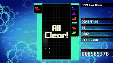 i got an all clear in tetris 99 999 line mode!!
