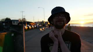 Autistic man abandoned by family pursues rap career on Alki Beach / Seattle Street Interviews