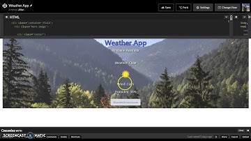 Weather App for FreeCodeCamp  Using an API