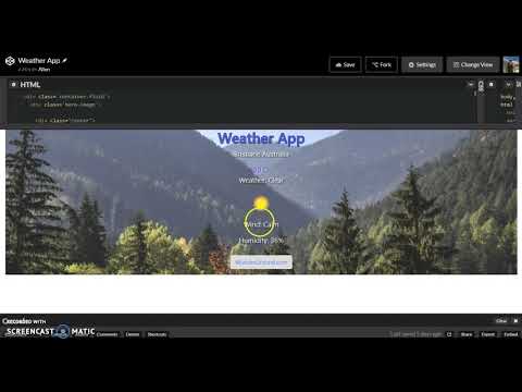 Weather App for FreeCodeCamp  Using an API