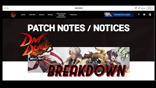 DNF Duel Patch Notes Reaction/Breakdown