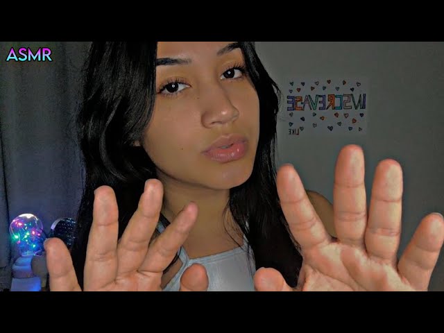 ASMR-Sleepy Hand Movements & Mouth sounds | sons de boca intensos e mãos na tela relaxante