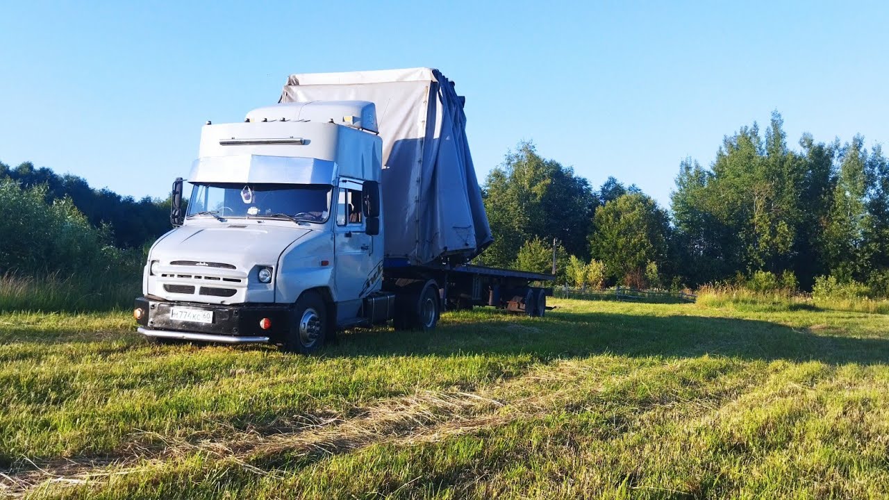 работа на бычке, разбор москвича 4х4 на 300 сил - YouTube