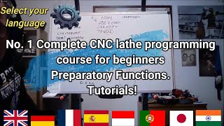 No  1 Complete CNC lathe programming tutorial for beginnersPreparatory Functions  Tutorials!