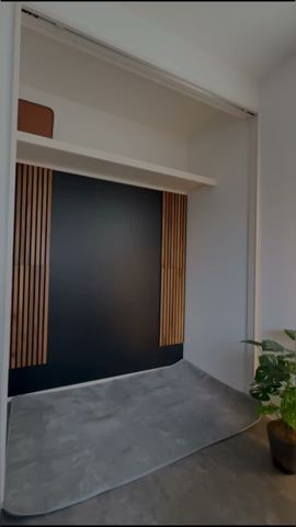 クローゼット秘密基地化計画Part②【置くだけフロアタイルレビュー】#shorts #お部屋紹介 #インテリア #diy #デスク周り